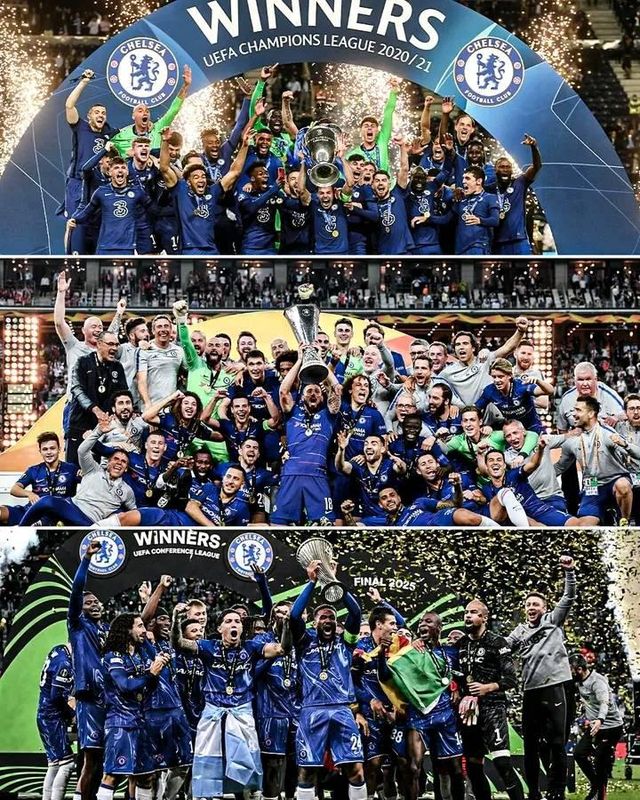 첼시 선수들의 우승 기쁨을 만끽하고 있다. /구단 페이스북