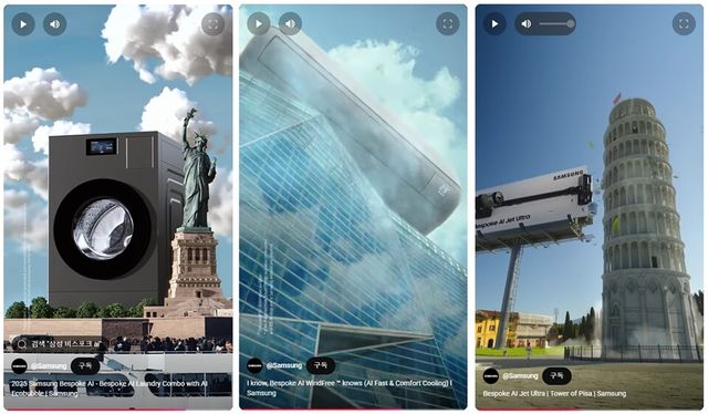 삼성전자&nbsp;'비스포크&nbsp;AI'&nbsp;이색 광고 영상 스틸컷./삼성전자&nbsp;
