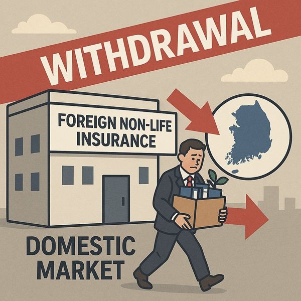 &nbsp;외국계 보험사들이 &nbsp;국내시장에서 연이어 철수하고 있다 /사진 쳇gpt&nbsp;
