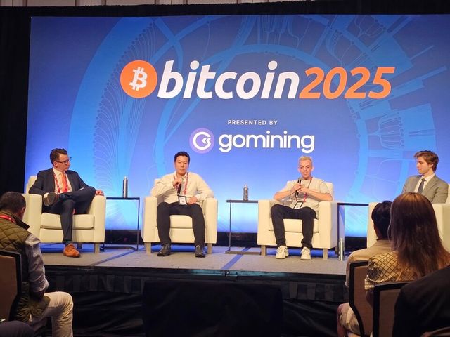 27일 미국 라스베이거스 베네시안 컨벤션 센터에서 열린 ‘비트코인 2025’의 엔터프라이즈 스테이지 세션에서 비트코인 정책연구소(BPI) 공동대표 그랜트 맥카티와 업루트컴퍼니의 미국 제너럴 파트너인 조슈아 정(왼쪽에서 두번째), Hewie Rattray (Vinanz), Timothy Kotzman이가 토론을하고 있다. 사진=업루트컴퍼니사진=업루트컴퍼니