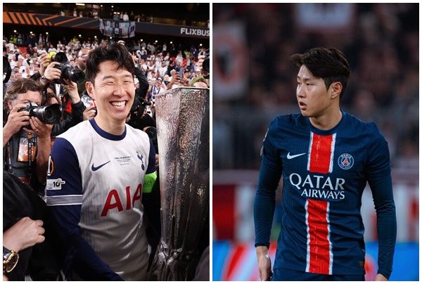 토트넘 홋스퍼 손흥민(왼쪽)과 파리 생제르맹 이강인. /구단 페이스북