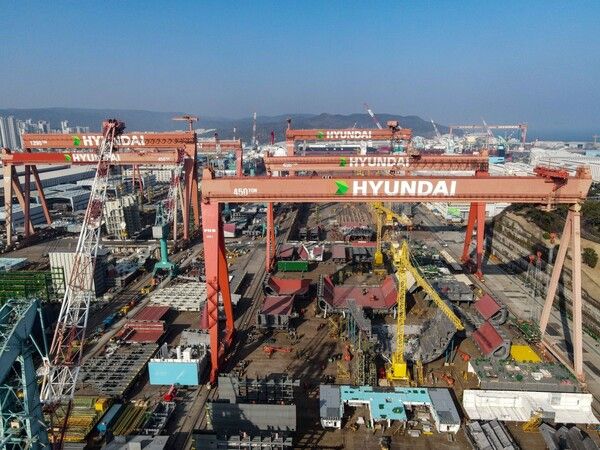 HD현대중공업 울산 조선소 전경./HD현대