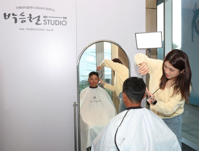 지난해 10월 더 채리티 클래식 대회장에 차려진 박승철미니스투디오 공간. /KPGA 제공