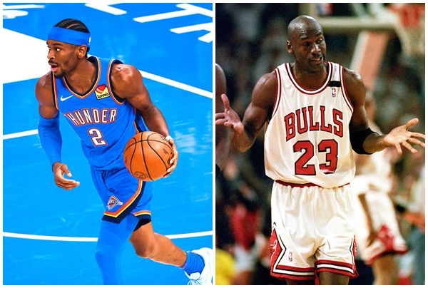 샤이 길저스알렉산더(왼쪽)와 마이클 조던. /오클라호마시티 선더, 시카고 불스 페이스북