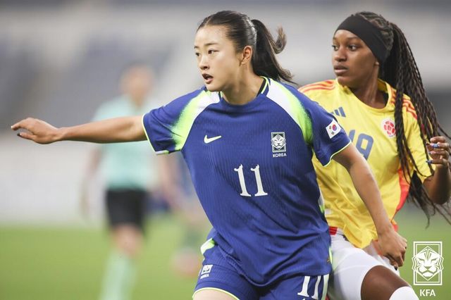 여자 축구 대표팀 스트라이커 최유리(버밍엄시티)의 2025 동아시아축구연맹(EAFF) E-1 챔피언십(동아시안컵) 출전이 부상으로 무산됐다. /KFA 제공