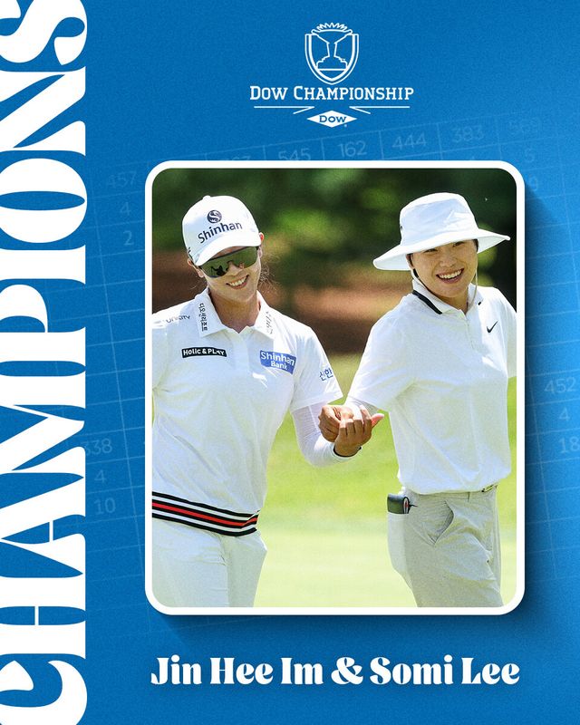 임진희(왼쪽)와 이소미. /LPGA 페이스북