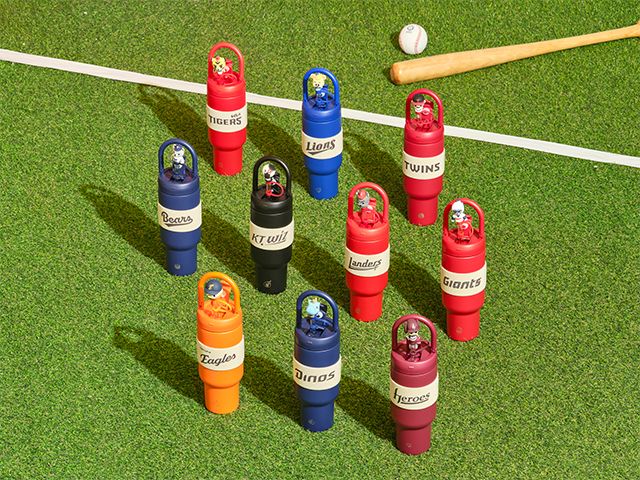 CJ온스타일은 오는 7월 7일 세라믹 브랜드 오덴세와 협업한 KBO 피규어 텀블러 10종을 론칭한다. 같은 날 오후 12시 모바일 라이브 단독 판매한다. / CJ온스타일 제공