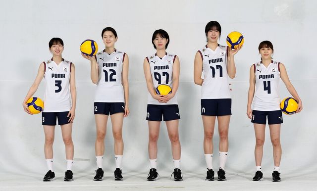 여자 배구 대표팀의 새로운 유니폼. /푸마코리아 제공&nbsp;