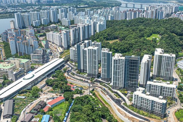 도심역 한양수자인 리버파인 전경./BS한양