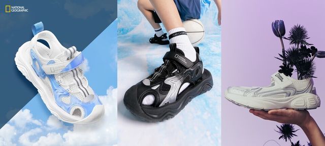 내셔널지오그래픽 어패럴 키즈 블릿츠 샌들 레인보우 블루, 블릿츠 샌들, 컨투어 프리즈 샌들. /내셔널지오그래픽&nbsp;어패럴&nbsp;키즈 제공