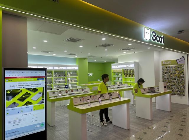 더벤처스가 말레이시아 중고 전자 기기 유통 스타트업 ‘쓰리캣’에 프리A 라운드 후속 투자를 진행했다. 쓰리캣 쿠알라룸푸르 매장 전경./더벤처스