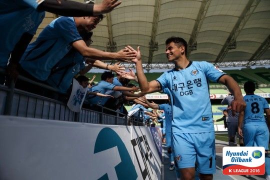 올해로 프로축구 K리그1(1부) 대구FC에서 10번째 시즌을 맞은 세징야.&nbsp;/한국프로축구연맹 제공