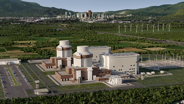 현대건설-웨스팅하우스가 공동으로 글로벌 확대 추진중인 대형원전 AP1000 조감도./현대건설