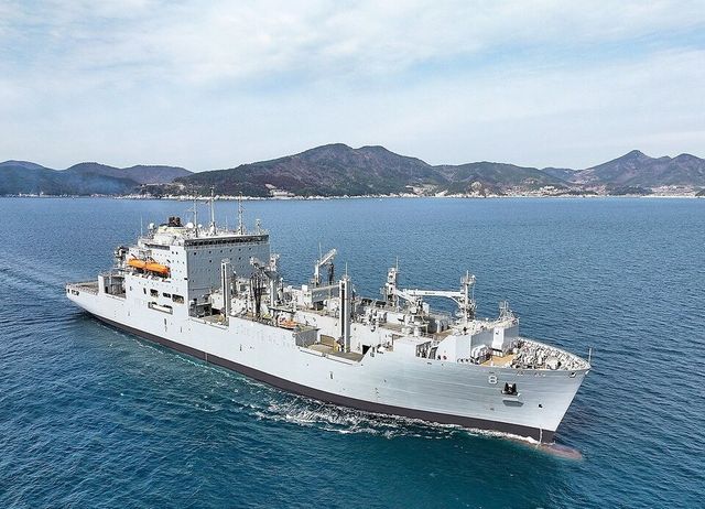 한화오션이 미국 해군 함정 MRO 사업 중 처음으로 수주한 ‘월리 쉬라’함./한화오션
