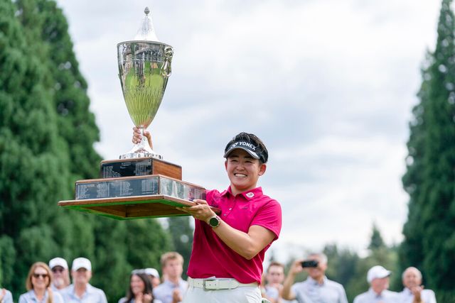 미국여자프로골프(LPGA) 투어 스탠더드 포틀랜드 클래식에서 우승한&nbsp;이와이 아키에(일본). /연합뉴스