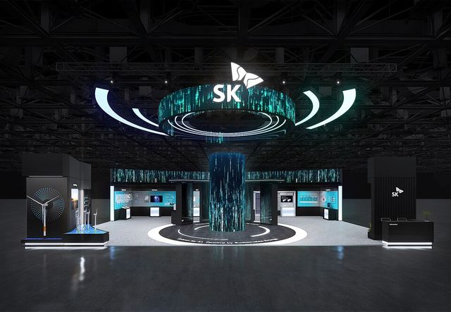 오는 27~29일 부산 해운대구 벡스코(BEXCO)에서 열리는 2025 기후산업국제박람회(WCE) SK 전시관 조감도./ SK이노베이션 제공