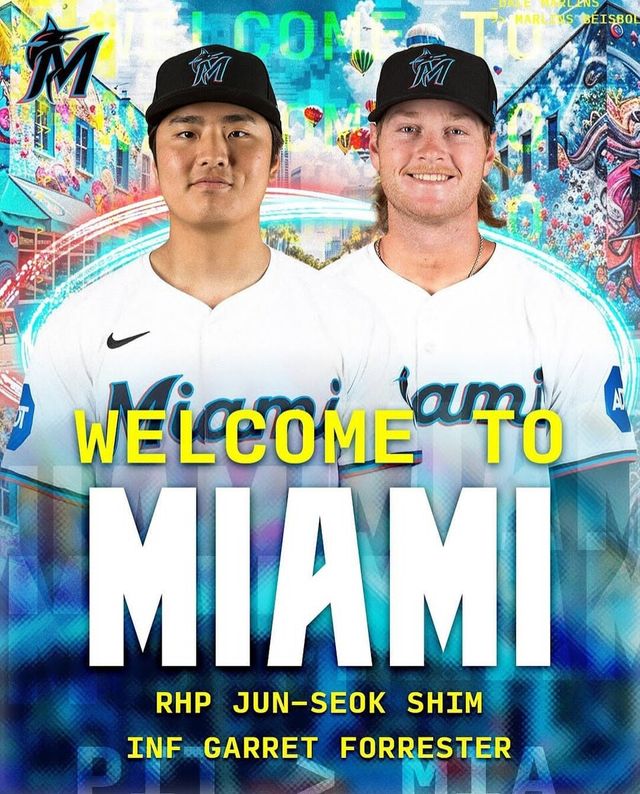 트레이드로 마이애미 말린스로 이적하게 된 심준석. /마이애미 SNS