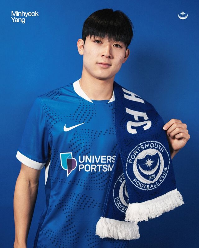 양민혁의 입대 영입을 발표한 잉글랜드 챔피언십(2부) 포츠머스FC. /포츠머스FC 인스타그램