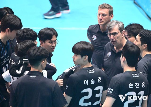 현대캐피탈 선수단의 모습. /한국배구연맹 제공