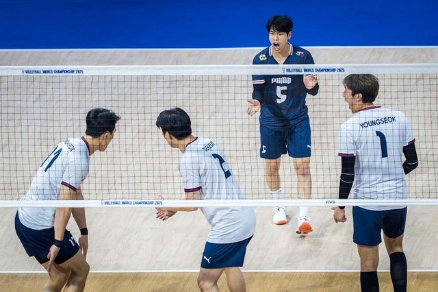 한국 남자 배구 대표팀이&nbsp;16일 필리핀 케손시티에서 열린 대회 2025 국제배구연맹(FIVB) 세계선수권대회 C조 조별리그 2차전에서 아르헨티나에 세트 스코어 1-3(22-25 25-23 21-25 18-25)으로 패했다.