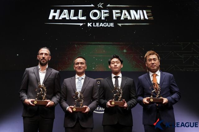 ‘제2회 K리그 명예의 전당’ 헌액자로 선수 부문에 김주성, 김병지, 고(故) 유상철, 데얀이 선정됐다. /한국프로축구연맹 제공