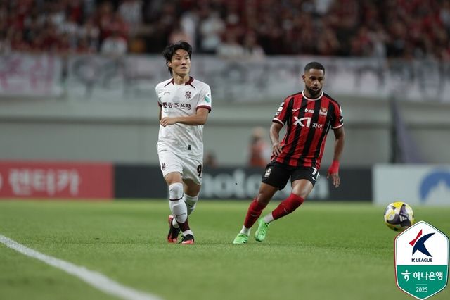 프로축구 K리그1(1부) FC서울은&nbsp;13일 서울월드컵경기장에서 열린 하나은행 K리그1 2025 30라운드 광주FC와 홈 경기서 3-0 승리를 거뒀다. /한국프로축구연맹 제공