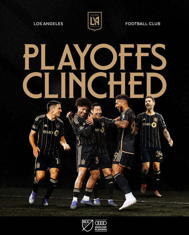 미국프로축구 메이저리그사커(MLS) 로스앤젤레스FC(LAFC)가 서부 콘퍼런스 플레이오프(PO) 진출을 조기에 확정했다. /LAFC 인스타그램