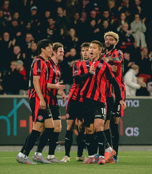 무릎 부상을 털어내고 돌아온 조규성(미트윌란)이 시즌 3호 골을 터뜨리며 팀의 역전승을 이끌었다. /미트윌란 인스타그램