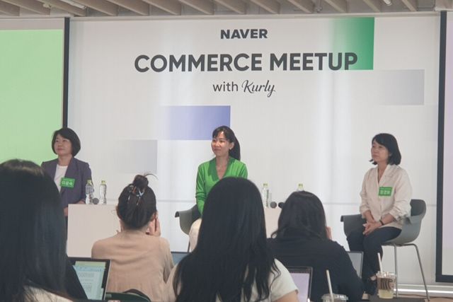 (오른쪽부터) 이윤숙 네이버 쇼핑사업 부문장, 김슬아 컬리 대표, 정경화 네이버플러스 스토어 프로덕트 리더 / 이현령 기자