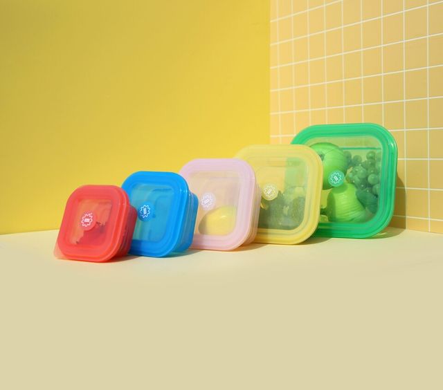 리빙크리에이터 실리콘 밀폐용기 ‘푸쉬락’./리빙크리에이터