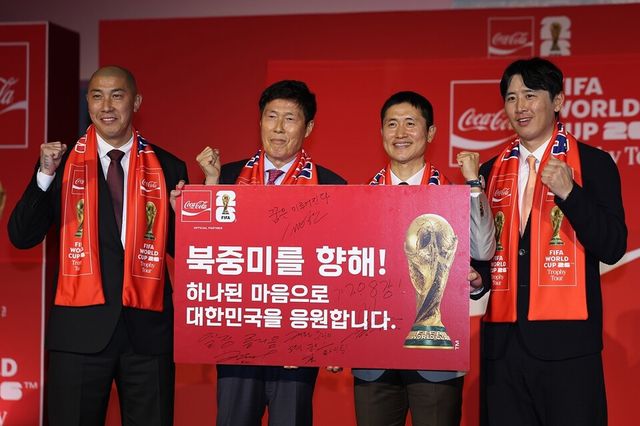 차범근(왼쪽부터), 차두리, 이영표, 구자철. /연합뉴스