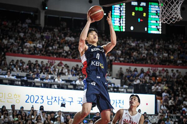 대표팀 하윤기. /대한민국농구협회 제공