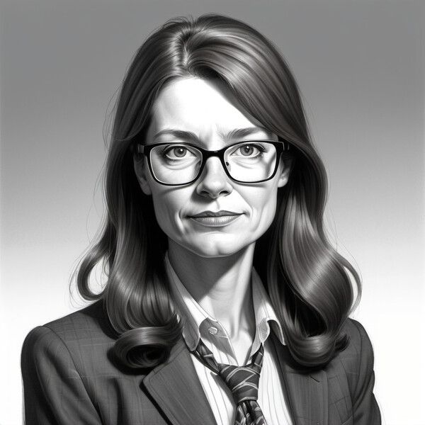 오픈아트 ai로 제작한 돈나무 언니로 유명한 캐시 우드(ARK Invest CEO) /이미지=오프아트