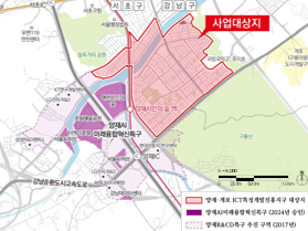 양재 개포 ICT 특정개발 진흥지구 위치도./서울시