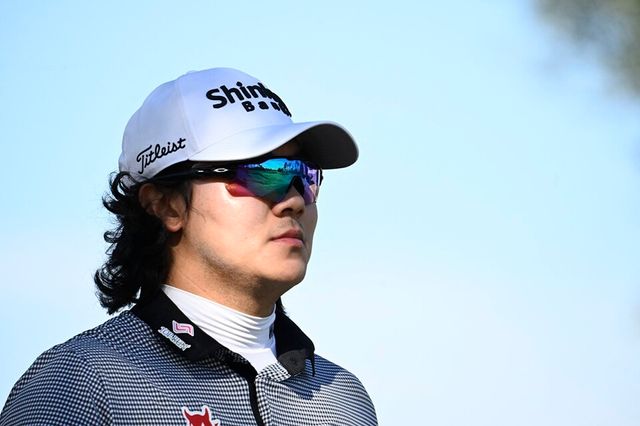 김성현이 홀에서 대기하고 있다. /연합뉴스