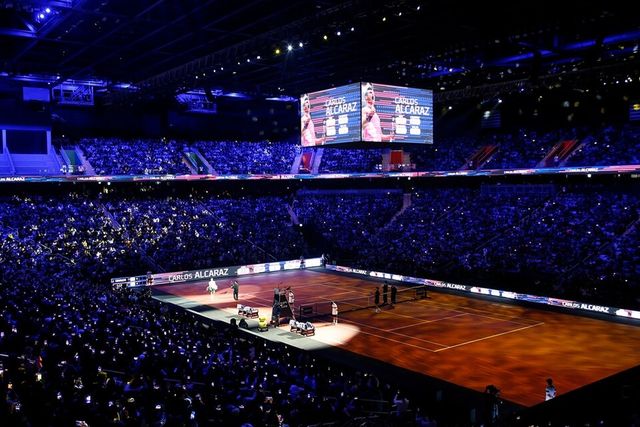 테니스 코트로 변신한 인스파이어 아레나. /인스파이어 엔터테인먼트 리조트 제공