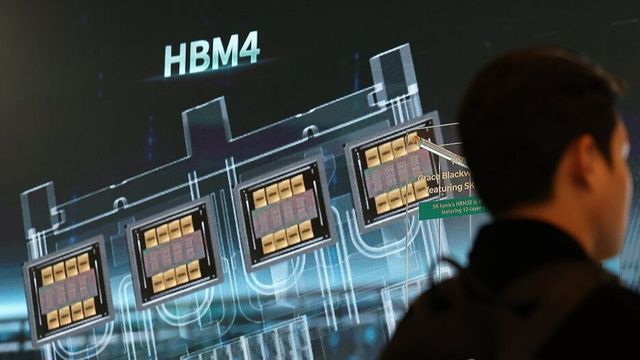 HBM4 영상 재생되는 SK 하이닉스 부스./연합뉴스