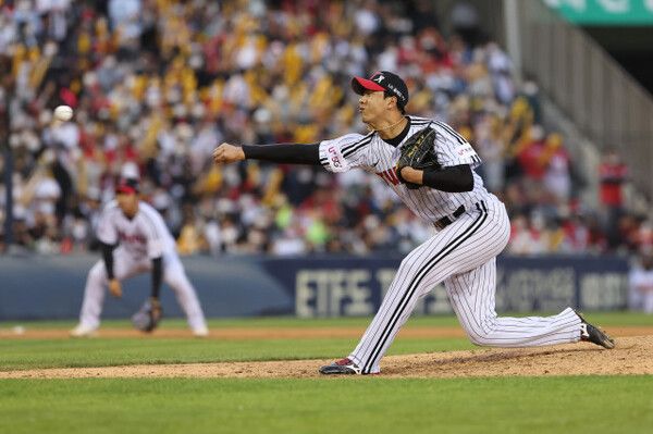 LG 트윈스의 셋업맨 정우영. /LG 제공