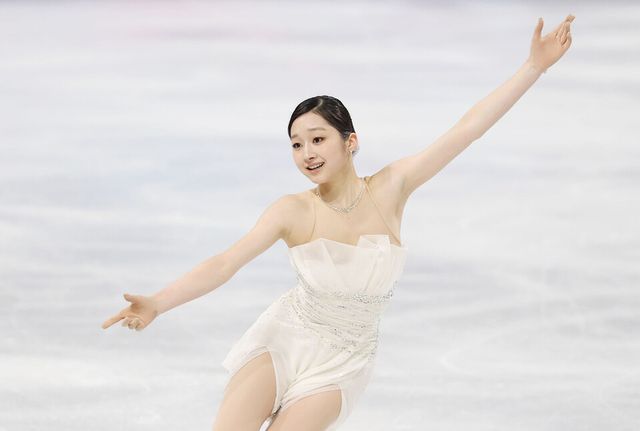 20일(한국 시각) 이탈리아 밀라노 아이스 스케이팅 아레나에서 열린 2026 밀라노-코르티나 동계올림픽 여자 싱글 프리 스케이팅에 출전한 신지아가 연기를 펼치고 있다. /연합뉴스