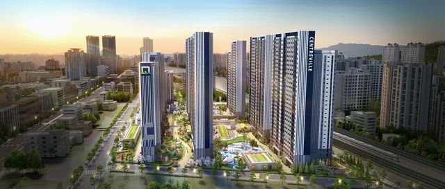 신내동 모아타운 조감도./동부건설