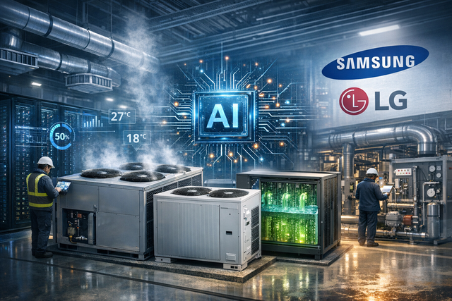 AI데이터센터의 냉각 시스템./CHATgpt 생성형이미지.&nbsp;