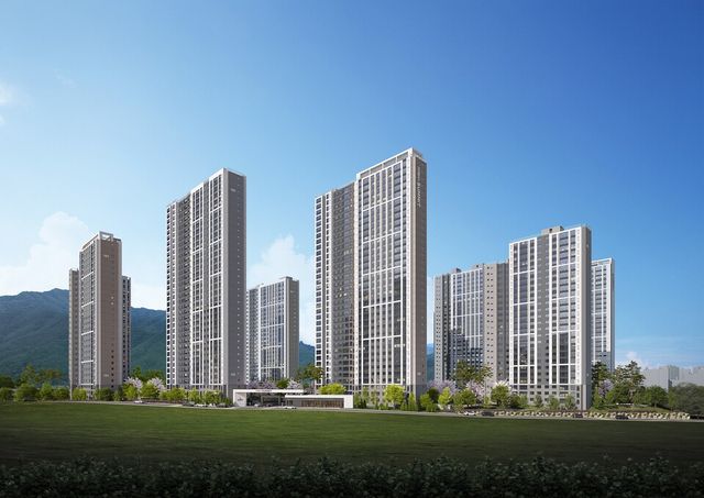 경산 상방공원 호반써밋 1단지 투시도./호반건설