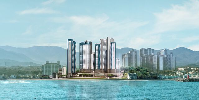 르네오션 고성 퍼스트뷰 투시도./한국토지신탁