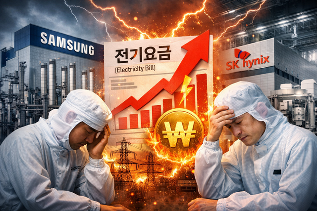 산업용 전기요금 체계 개편으로 반도체업계의 전력비 부담 변화에 관심이 쏠리고 있다./ChatGPT이미지.