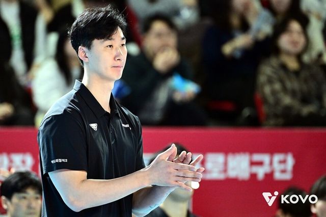 박철우 감독 대행. /한국배구연맹 제공