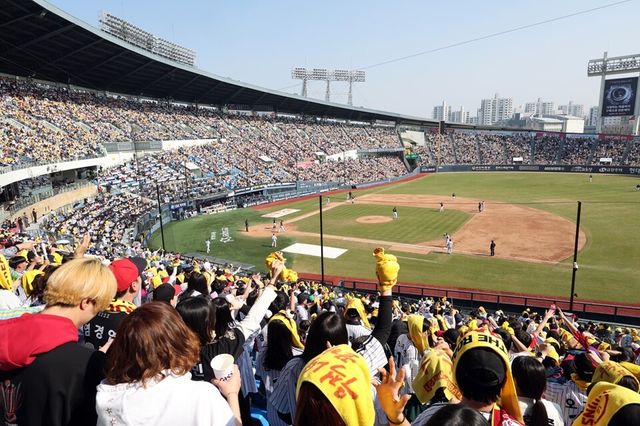28일 잠실구장에 만원 관중이 들어차 있다. /연합뉴스