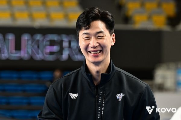 박철우 우리카드 감독대행. /한국배구연맹 제공