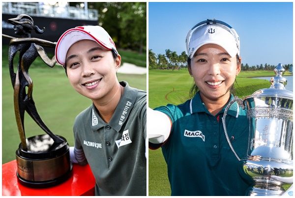 김효주(왼쪽)와 이미향. /LPGA 페이스북