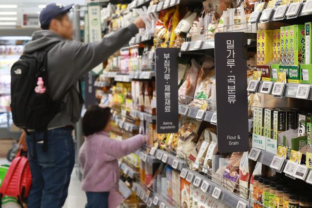 서울의 한 대형마트에서 시민들이 장을 보고 있다./연합뉴스