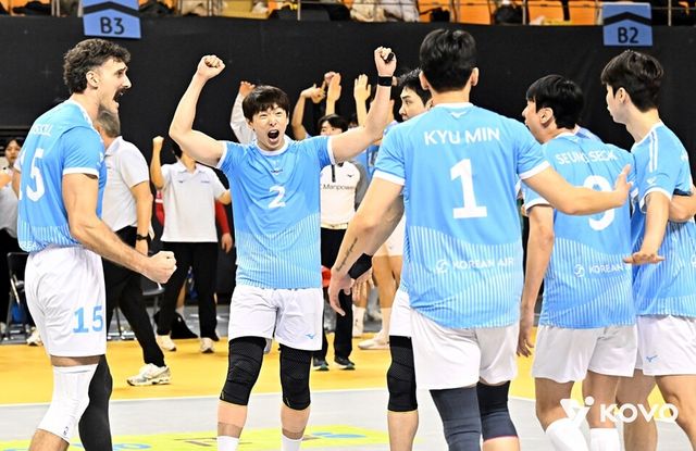 대한항공 선수단. /KOVO 제공